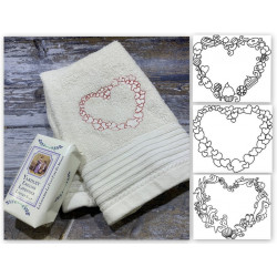 ADVENTSKALENDER 15. Dezember - Stickserie Sweet Magic Herzen